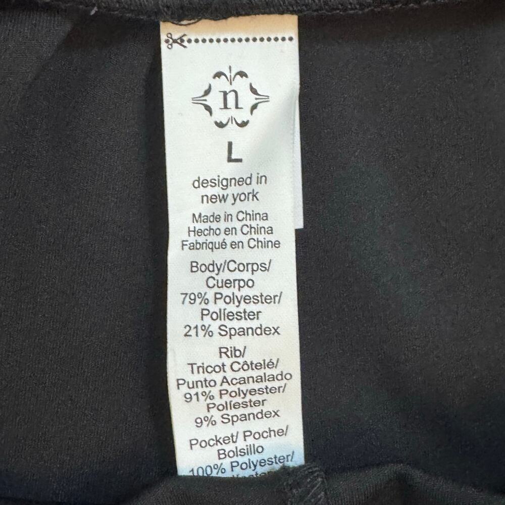 New NANETTE LAPORE PLAY Stretch Comfort Elastic Waist Pockets Black Pants Sz L - Picture 5 of 10